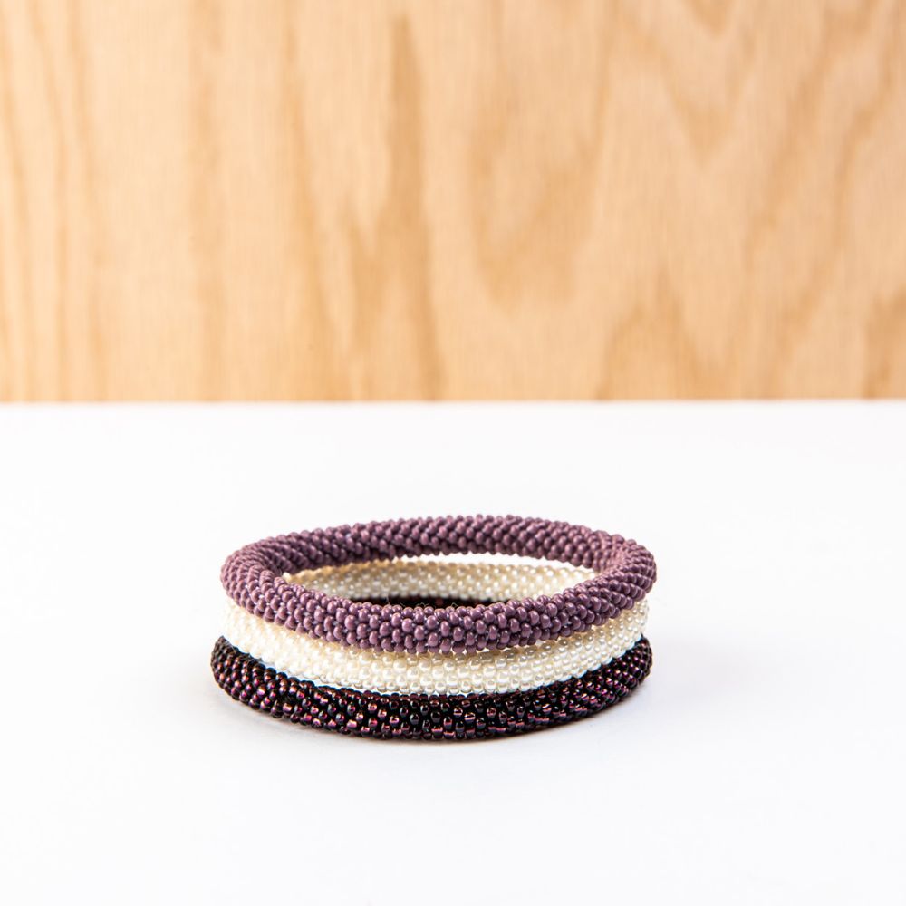 Lavender and Lace Bracelet Set